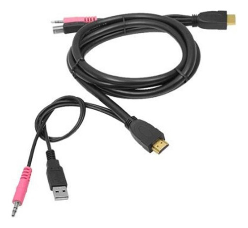 Siig Cekv0211s1 Usb Cable Hdmi Kvm Con Audio Y Microfono