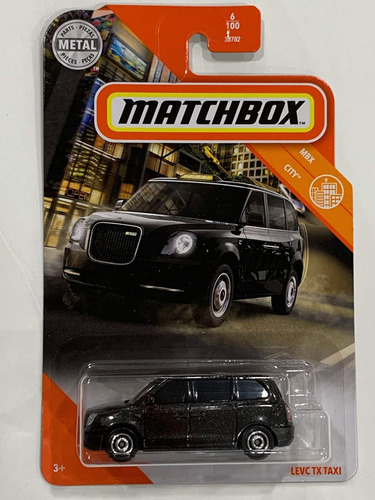 Matchbox # 6/100 - Levc Tx Taxi - 1/64 - Gkk28