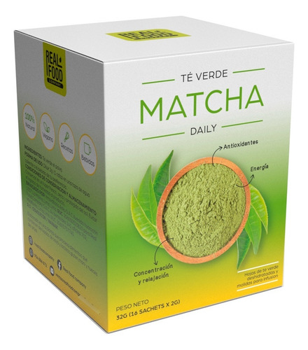 Te Matcha Original En Polvo Grado Daily X16 Sachets