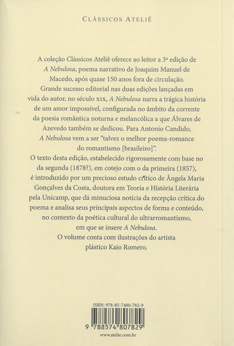 A Nebulosa, de Macedo, Joaquim Manuel de. Clássicos Ateliê Editorial Ateliê Editorial Ltda - EPP, capa mole em português, 2018