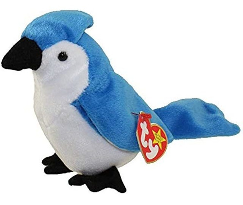 Ty Beanie Babies Rocket The Blue Jay Bird Peluche De Peluch