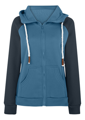 Sudadera Con Capucha De Cuello Alto Y Manga Larga Para Entre