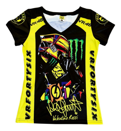 Camiseta Dama Vr46 Valentino Rossi