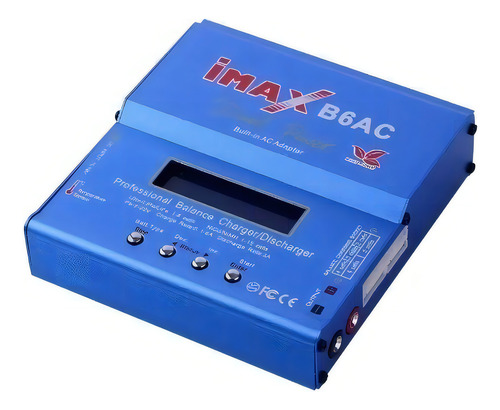 Cargador Imax B6ac Lipo Balancer con fuente incorporada de 80W voltaje de 110/220V