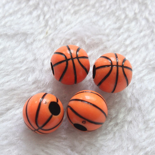 Pulsera De Abalorios Con Estampado De Baloncesto De Colores