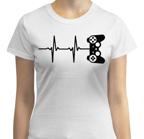 Playera Gamer Heartbeat - La Pasión Late En Tu Pecho - Gamer