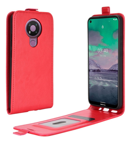 Funda De Tpu Con Tapa Vertical Para Nokia 3.4 R64