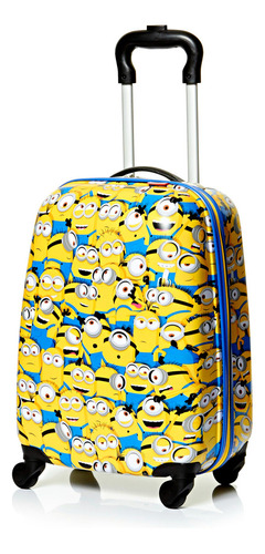 Mala De Viagem Pequena Com Rodas 360° Personagens Sestini Cor Amarelo Minions