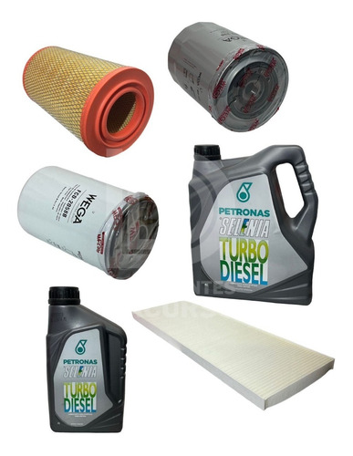 Kit De 4 Filtros Fiat Ducato 2.5tdi 2.8d Jtd+ 5lts Selenia