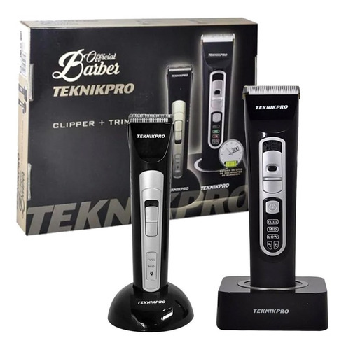 Máquina Corte Patillera Profesional Teknikpro Set Barberia