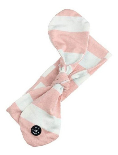 Faixa De Cabelo Para Bebê Penka Knot Aurora - Penka Cover Cor Rosa e Branco