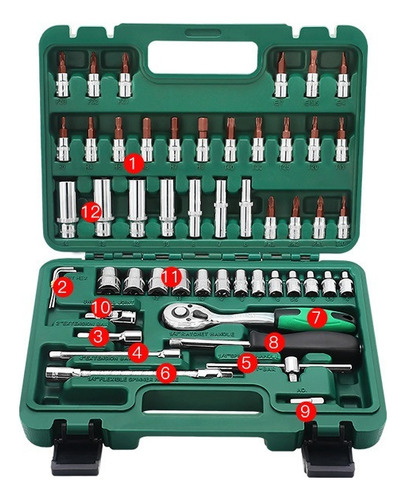Juego De 53 Herramientas Para Reparación De Automóviles