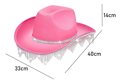 Sombrero De Vaquero Con Borlas Occidentales, Sombrero Con