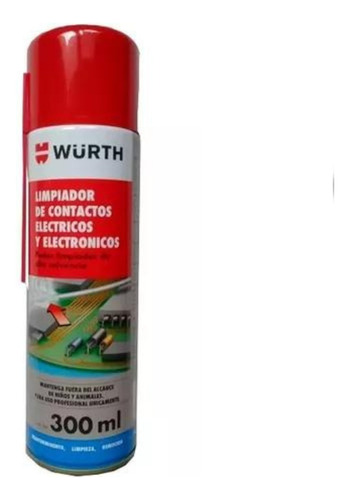 Limpiador De Contactos Electicos Y Electronicos Wurth X300ml