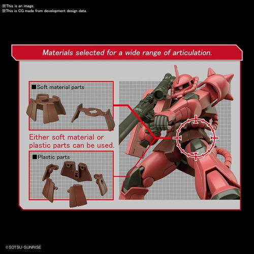 Zaku Ii Char Custom Revive Hg 1/144 Bandai - Gundam 0079