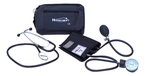 Homecare Kit Baumanómetro Con Estetoscopio Simplex Negro