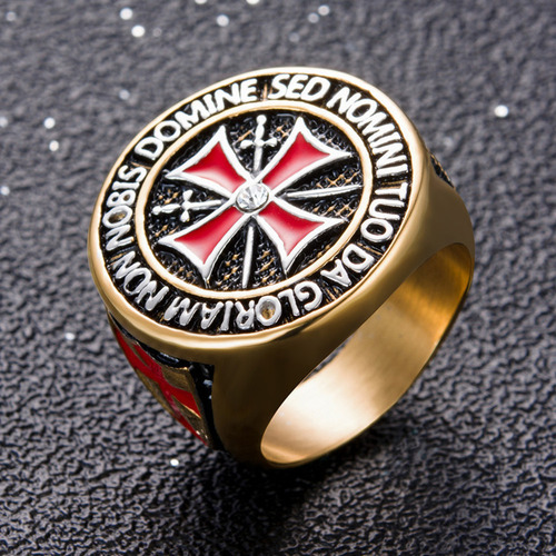 Anillo De Cruz Templaria For Hombre