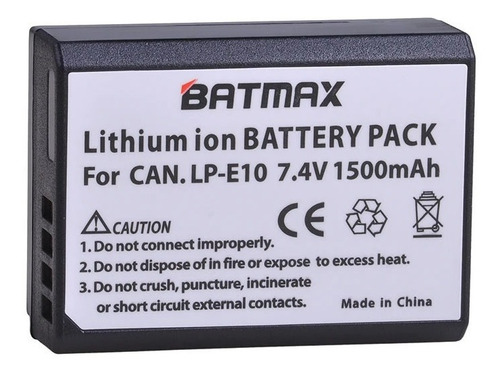 Bat Eria Batmax Lp-e10 Para Canon Eos Rebel T3 T4 T5 T6 T7