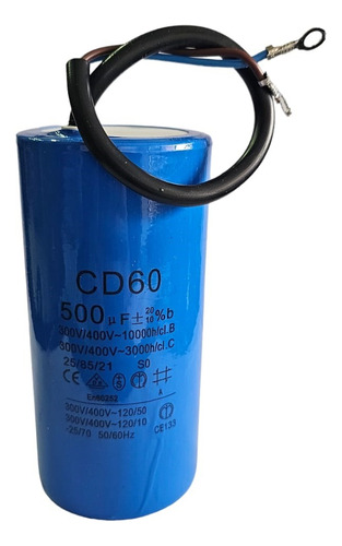 Condensador De Partida 500uf 300v/400v 50/60hz