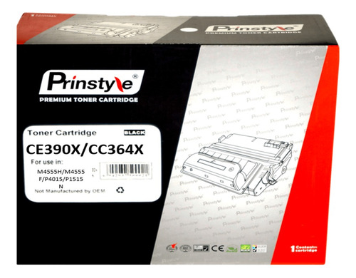 Toner Prinstyle 64x Cc364x 24.000 Pág. Iso Rendimiento 19752