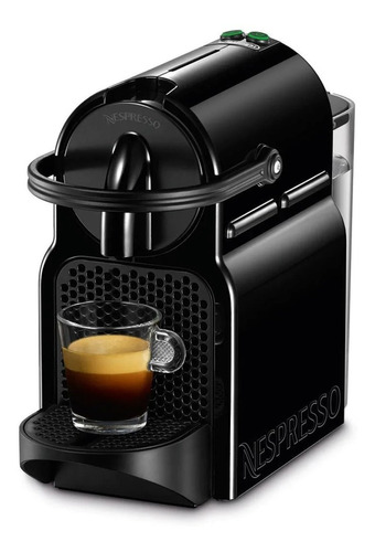 Cafetera Nespresso De'Longhi Inissia EN 80 automática negra para cápsulas monodosis 220V