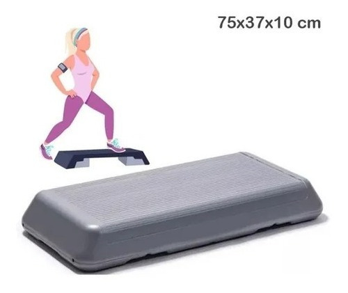 Step Plataforma 75x37x10cm Con Topes Goma Ejercicio Gimnasia