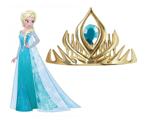 Corona Disfraz Elsa Princesa Frozen Sirenita