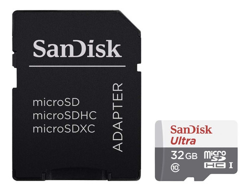 Sandisk Ultra+ 32gb Micro Sdhc Ultra 80mb/s Clase 10 Sdsquns