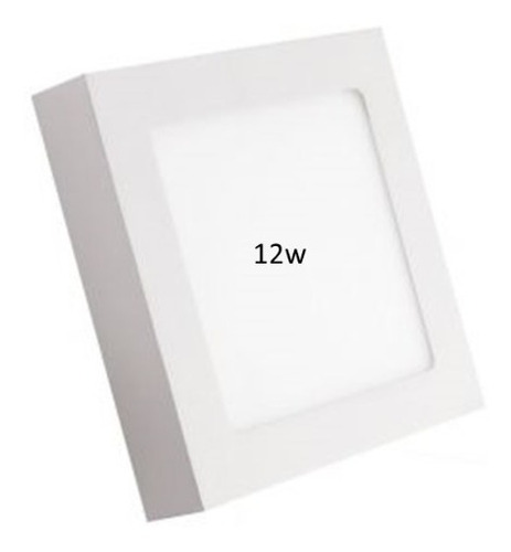 Panel Led Superficial Cuadrada Luz Blanca  12w Marca Rca