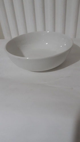 Juego De 6 Platos Hondos De Céramica Blanca