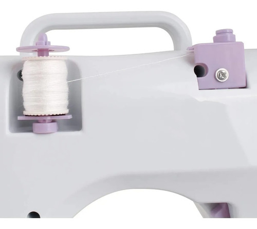 Maquina De Coser 12 Puntadas Costuras Electrica Pilas Cuota Color Blanco