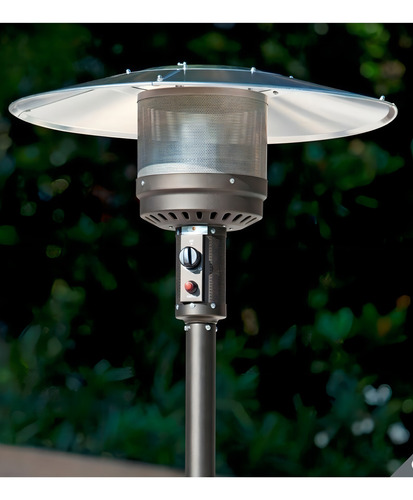 Calefactor Calentador Para Exterior Patio Gas Lp Color Gris