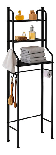 Organizador De Baño Metálico 3 Estantes Negro - Koa SINO100-NE