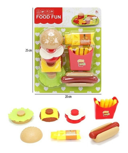 Juego De Cocina De Comida Rápida Con Hamburguesa Y Hot Dog