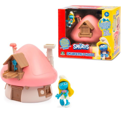 Los Pitufos Casa De Pitufina Giochi Preziosi Rosa (Usado)