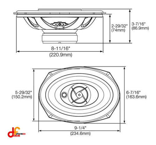 Parlante Auto Jbl 210 W Altavoces 6 X 9 3 Vias Rms 70 W Dimm