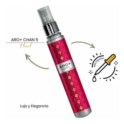 Perfumes Dama Aro+ Chan Nº 5 Esencia Alta Fijación De Mujer