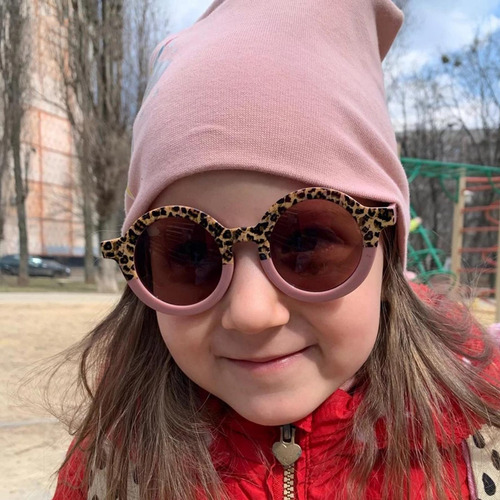 2 Gafas De Sol De Forma Redonda Para Niñas Bonitas Rosa