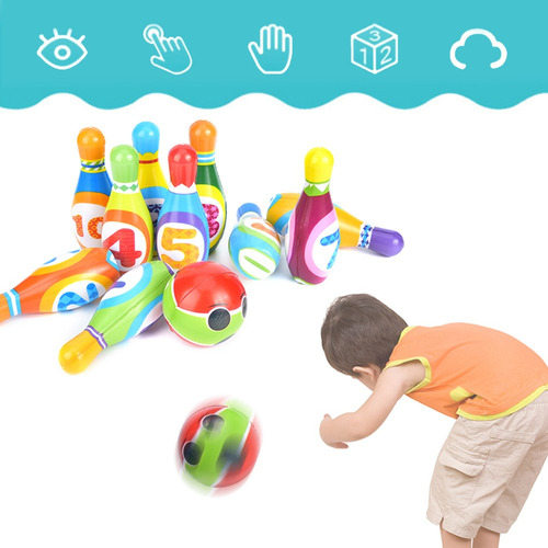 Juego De Bolos Y Bolas Para Interiores Y Exteriores Educativ