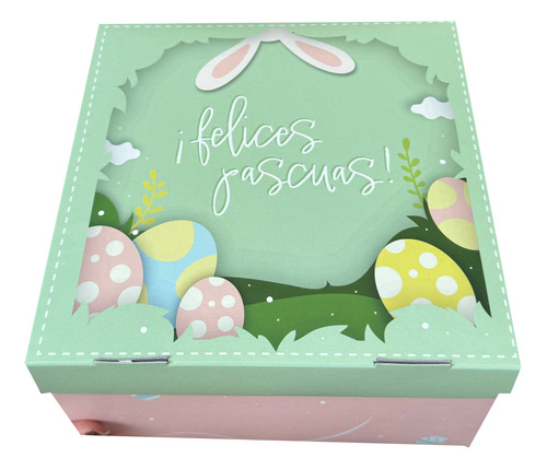 Caja Huevo Pascua N° 15 Sorpresa/explosiva. 20x20x12cm. X5u