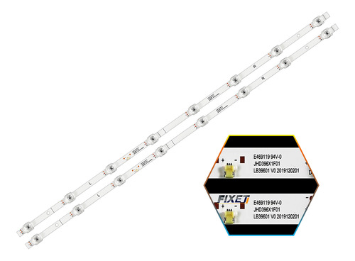 Kit 2 Tiras Led Hisense 40h5g Aluminio Nuevo