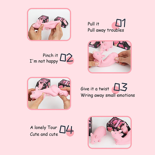 Juguete De Descompresión G Cute Pig Stretch Pinch Restore Pi