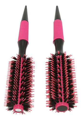 Peine Redondo Para Peinar El Cabello, 2 Piezas, Mango Ergonó