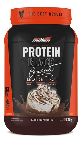 Whey Protein Black Gourmet 840g - New Millen Sabor Flappuccino