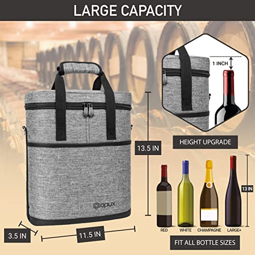 Porta Botellas De Vino 3 Botellas, Bolsa Enfriadora De ...