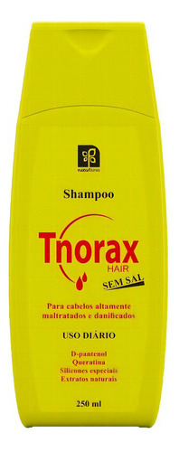  Shampoo Tnorax Htc Tónico 250 Ml Sem Sal Natu Flores Natural