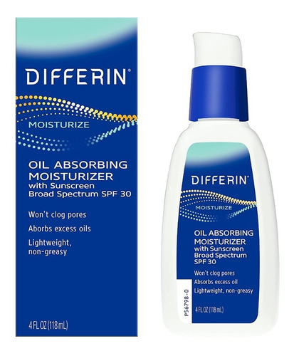 Differin Hidratante Absorbente De Sebo Con Spf 30 118ml