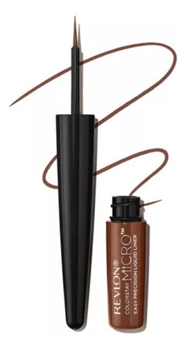 Delineador De Ojos Revlon Micro Easy Precision Liquid Color Marrón