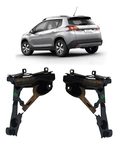 Kit Guia Suporte Parachoque Peugeot 2008 2019 2020 2021