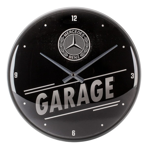 Nostalgic-art, Reloj Retro De Pared, Mercedes-benz Garage